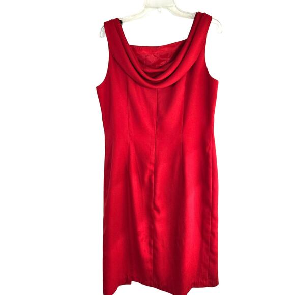 Virgo Women's Dress 14 Red Cocktail Party Semi Formal Short Misses Size Large L - Picture 6 of 7